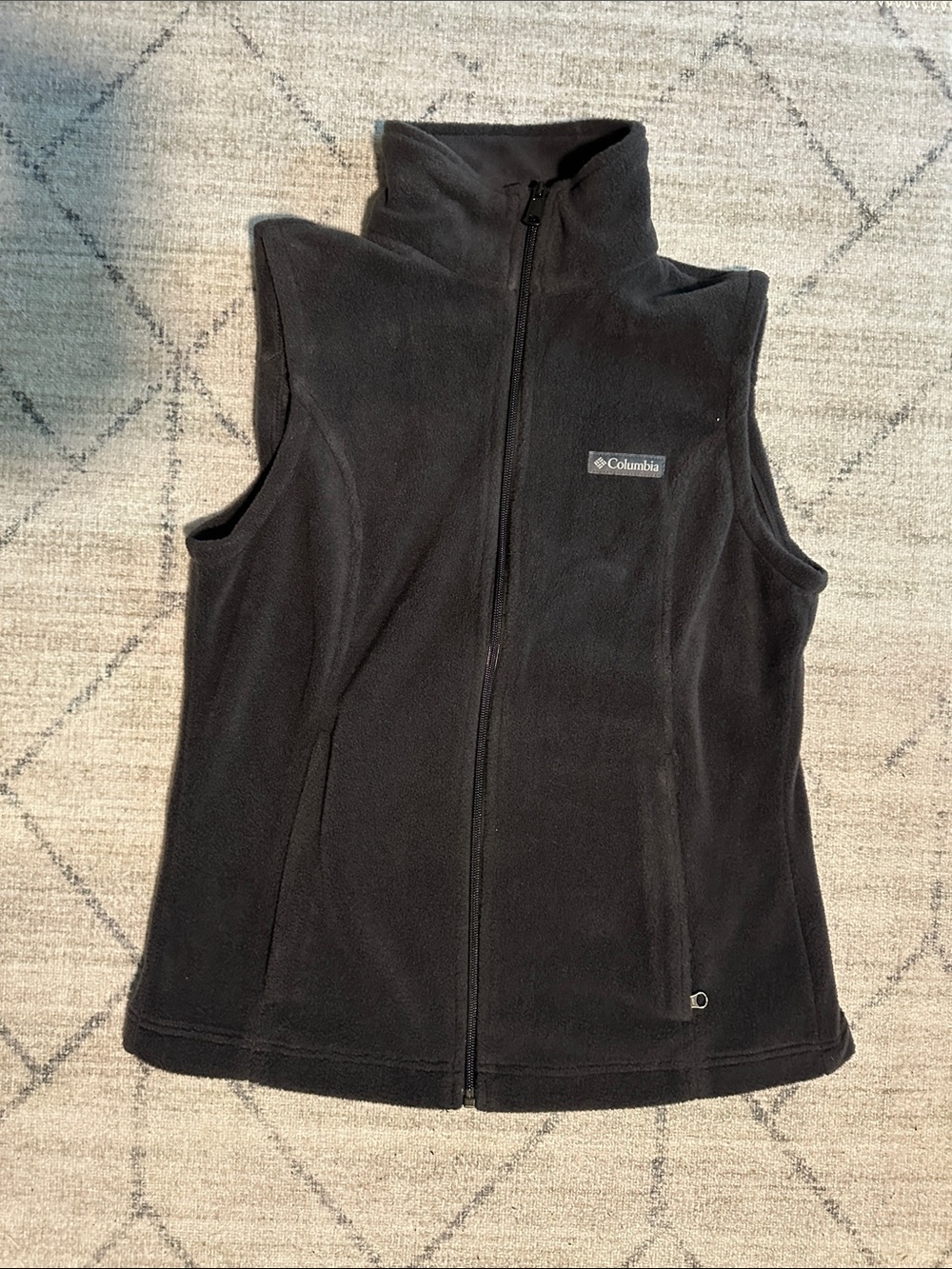 Columbia Black Fleece Zip-Up Vest